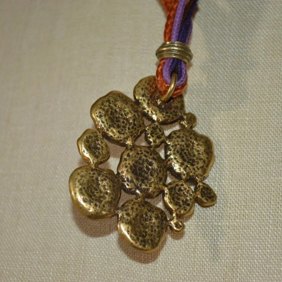 Coldwater Creek NOS Gold Tone Abstract Swirl Necklace - Picture 3 of 6